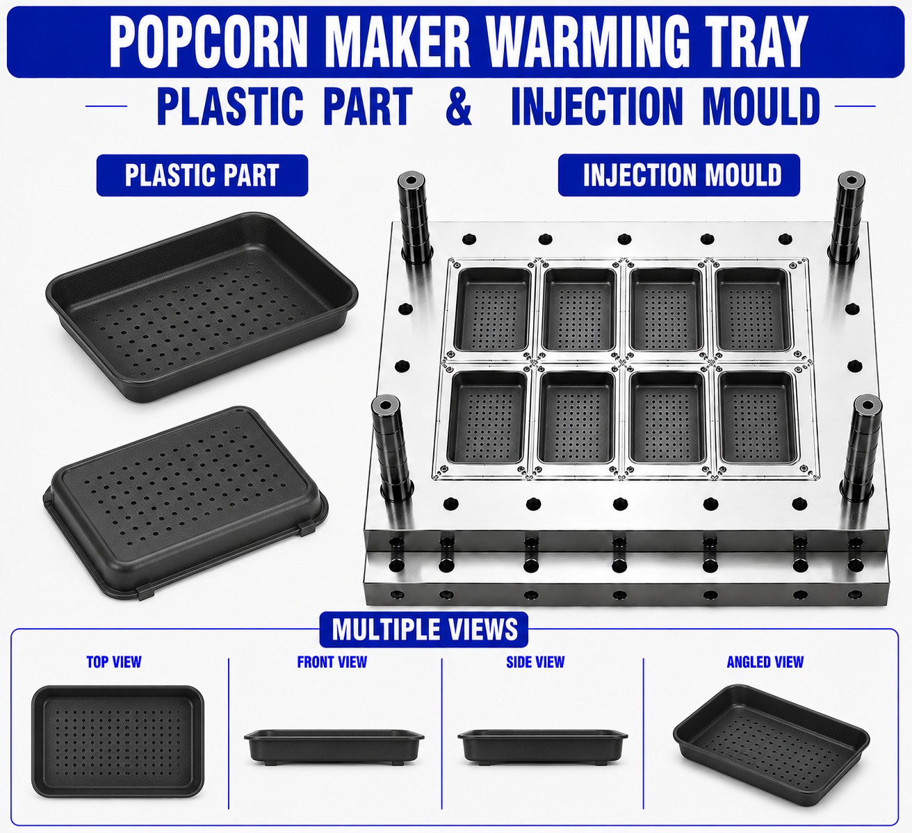Popcorn Maker Plastic Warming Tray Mould and Moulding Service